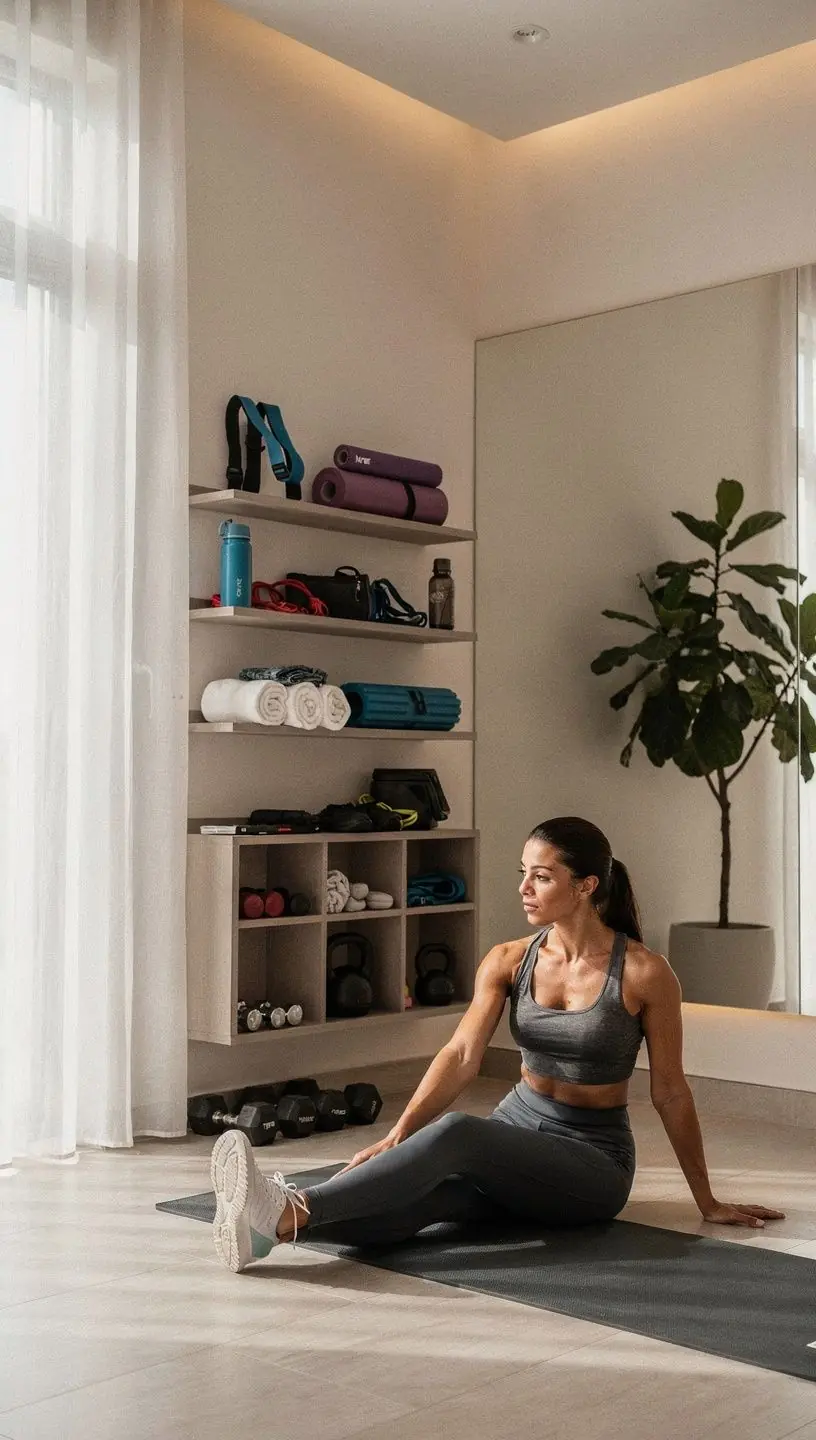 Kreatywne pomysły na przechowywanie w przedpokoju z funkcjonalnym oświetleniem.